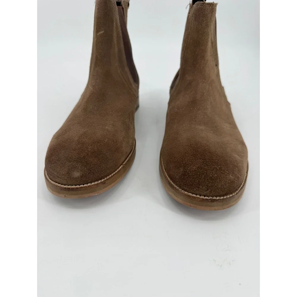 Crevo Denham Mens Brown Suede Chelsea Boots CV1342-216 Size 12